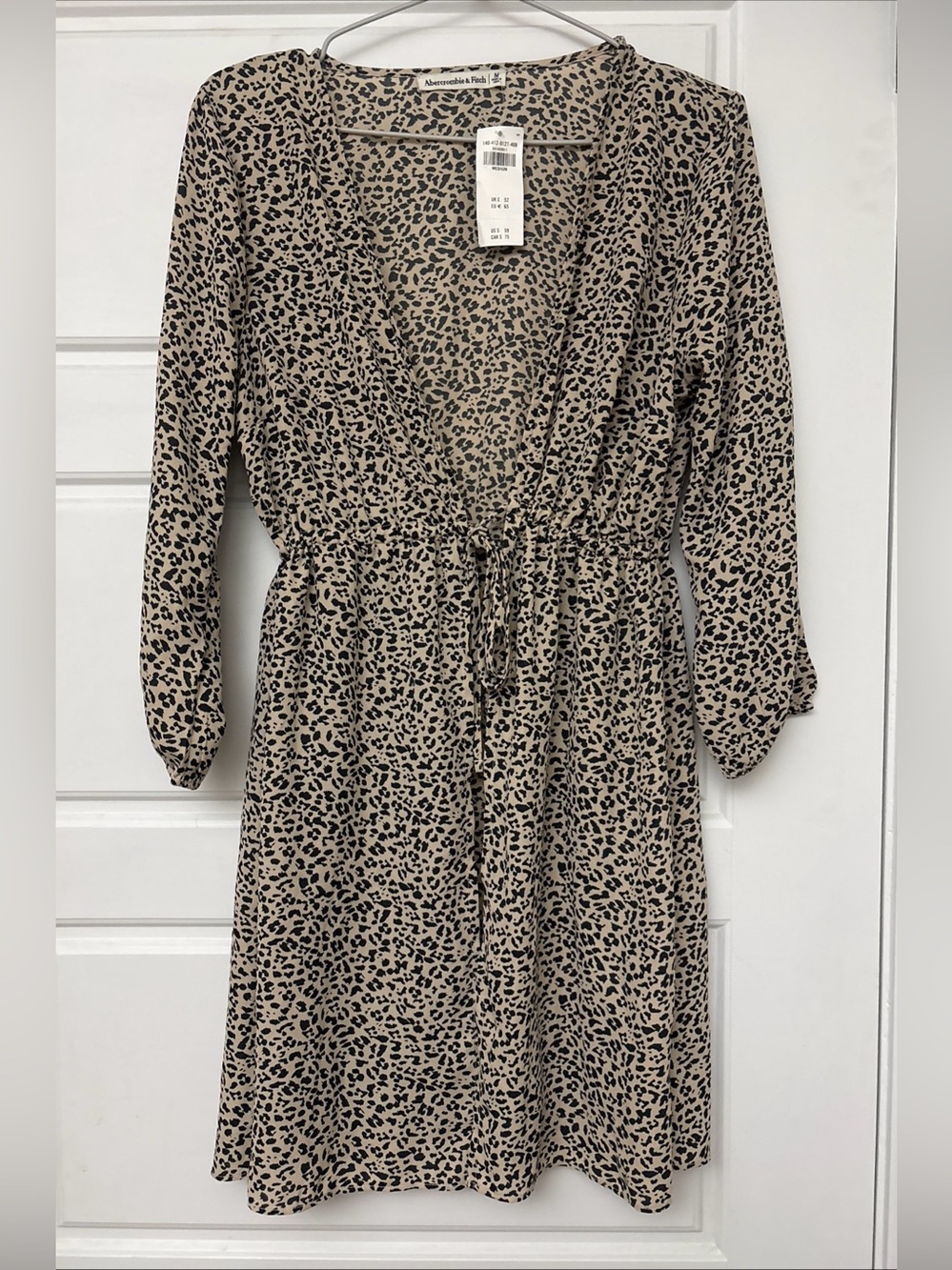 Abercrombie & Fitch Duster Cardigan Medium Cheetah Coverup NEW
